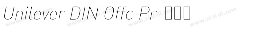 Unilever DIN Offc Pr字体转换